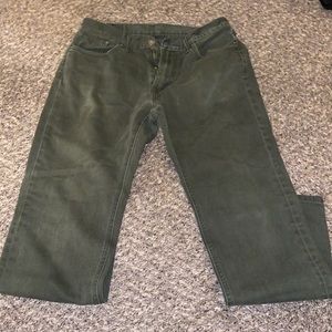Green levi 541 pants
